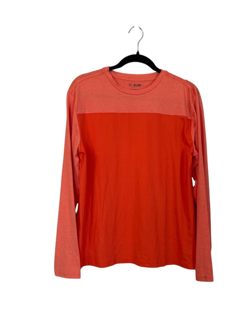 01. Algo Boys Long Sleeve Red/Orange Performance Moisture Wicking Shirt Sz XL NW